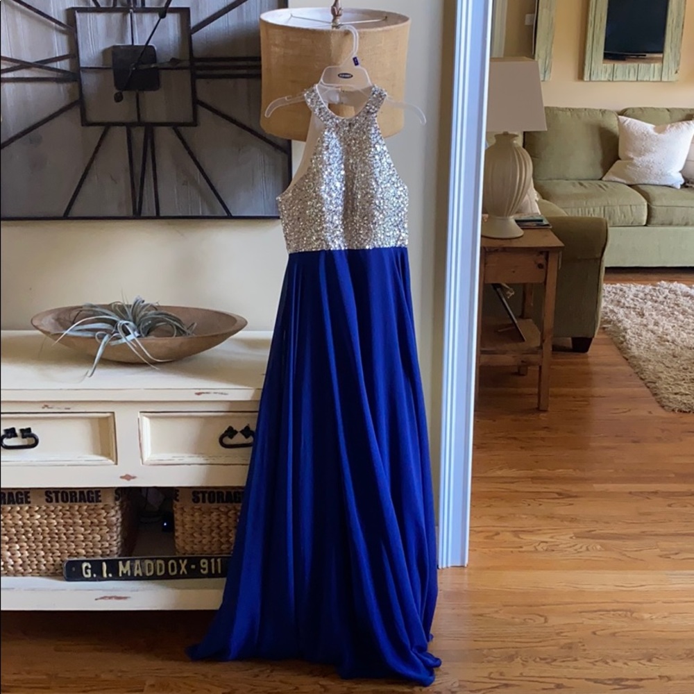 Long prom dress.